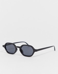 Черные солнцезащитные очки в стиле ретро SVNX - Черный 7X