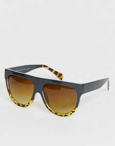Солнцезащитные очки с черной и черепаховой отделкой SVNX - Черный 7X