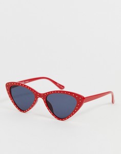 Солнцезащитные очки Pieces crista - Красный