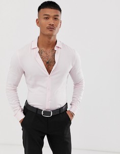 Светло-розовая вискозная рубашка ASOS DESIGN - Розовый