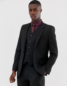 Черный зауженный пиджак ASOS DESIGN - Черный