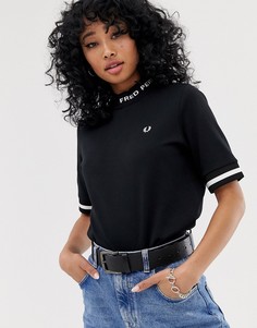 Футболка с логотипом Fred Perry - Черный