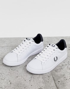 Белые кожаные кроссовки Fred Perry B721 - Белый