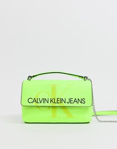 Структурированная сумка на плечо Calvin Klein - Желтый