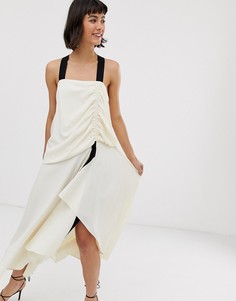Фактурное платье макси ASOS DESIGN - Кремовый