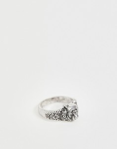 Серебристое кольцо с медведем ASOS DESIGN - Серебряный