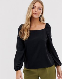 Топ с квадратным вырезом Vila - Синий