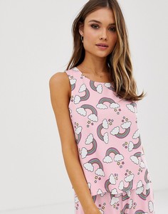 Комбинируемая пижамная майка ASOS DESIGN - Мульти