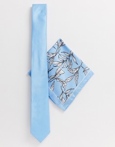 Набор с галстуком с цветочным принтом River Island - Синий