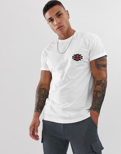 Белая футболка с ацтекской вышивкой New Look - Белый