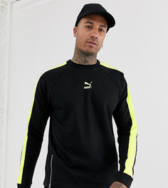 Черный свитшот с неоновой окантовкой и молниями Puma эксклюзивно для ASOS - Черный