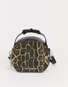Круглая сумка с бантом и леопардовым принтом Juicy Black Label - burnett - Мульти