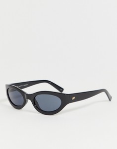 Черные солнцезащитные очки в квадратной оправе Le Specs - Черный