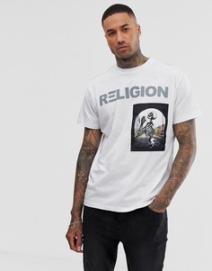Белая футболка с нашивкой Religion - Белый