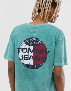 Зеленая футболка с логотипом на спине Tommy Jeans Summer Heritage Capsule - Зеленый
