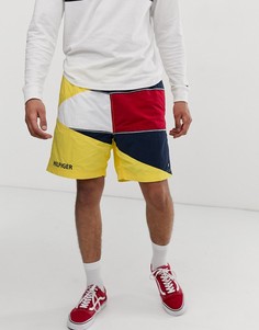 Желтые шорты с большим логотипом Tommy Jeans Summer Heritage Capsule - Желтый