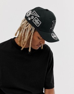 Черная бейсболка с нашивками New Era 9Fifty Boston Red Sox - Черный
