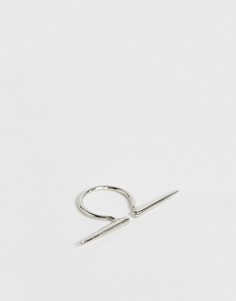 Серебристое кольцо ASOS DESIGN - Серебряный