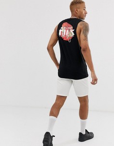 Майка с принтом на спине Friend or Faux pride - Черный