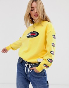 Свитшот с овальным логотипом Tommy Jeans summer heritage - Желтый