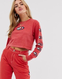 Лонгслив с овальным логотипом Tommy Jeans summer heritage - Красный