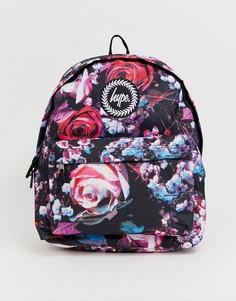 Сумка-рюкзак с цветочной отделкой Hype - Черный