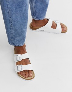 Белые сандалии Birkenstock Arizona birko-flor - Белый