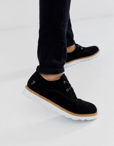 Черные кожаные туфли со шнуровкой Farah - Черный