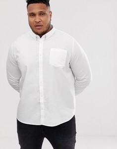 Белая оксфордская рубашка Burton Menswear Big & Tall - Белый