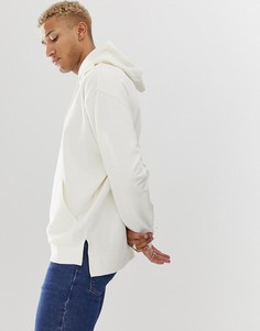Бежевое oversize-худи с асимметричным краем ASOS DESIGN - Бежевый