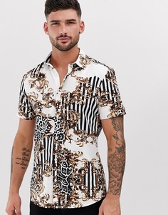 Рубашка с принтом в стиле барокко River Island - Белый