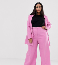 Брюки с широкими штанинами ASOS DESIGN Curve - Розовый