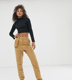 Брюки слим с цепочкой ASOS DESIGN Tall - Бежевый
