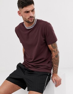 Красная футболка с отделкой кантом River Island - Красный