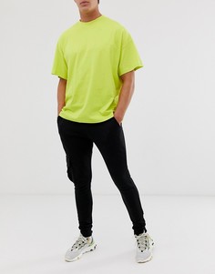 Черные зауженные джоггеры с карманами карго ASOS DESIGN - Черный