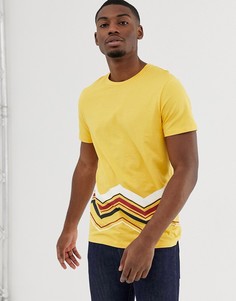 Желтая футболка с ацтекским принтом Jack & Jones Originals - Желтый