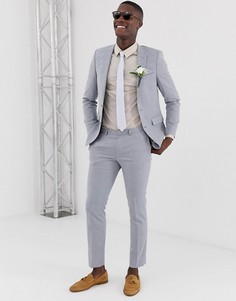 Синие льняные брюки Burton Menswear - Синий