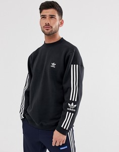 Черный свитшот с 3 полосками adidas Originals - Черный