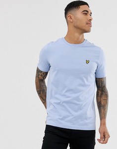 Голубая футболка с логотипом Lyle & Scott - Синий