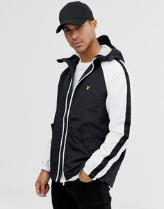 Черно-белая куртка колор блок с рукавами реглан Lyle & Scott - Черный