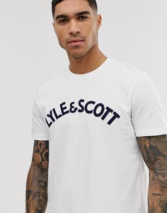 Белая футболка с вышитым логотипом Lyle & Scott - Белый