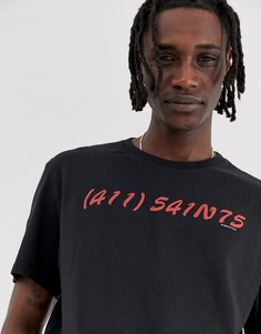 Футболка с номером AllSaints - Черный