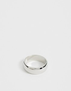 Серебристое широкое кольцо ASOS DESIGN - Серебряный