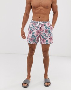 Розовые шорты для плавания с цветочным принтом Jack Wills Blakeshall - Розовый