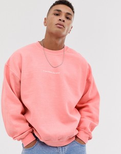 Розовый свитшот с надписью you know New Look - Розовый