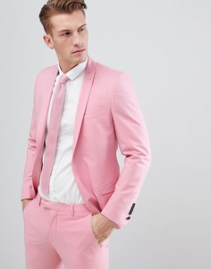 Розовый приталенный пиджак Noose & Monkey - Розовый