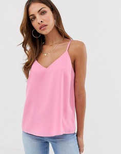 Свободный двухслойный топ на бретельках ASOS DESIGN - Черный