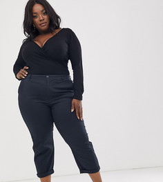 Темно-синие брюки чиносы ASOS DESIGN Curve - Синий