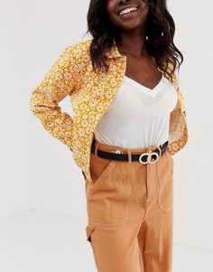 Ремень с двойной пряжкой Pieces - Золотой