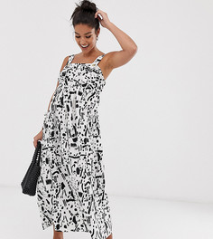 Сарафан миди с карманами и принтом ASOS DESIGN Maternity - Мульти